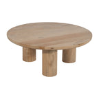 Paire de tables basses élégantes en bois de manguier, style bohème, pour intérieurs modernes