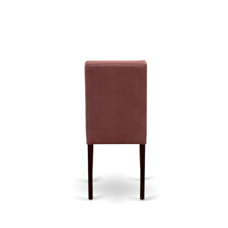 Table et chaises de salle à manger rectangulaires Dinette, Acajou (Options de pièces)