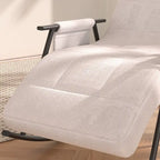 Fauteuil à bascule réglable, fauteuil à bascule de chambre de bébé avec dossier haut et repose-pieds réglables