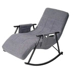 Fauteuil à bascule réglable, fauteuil à bascule de chambre de bébé avec dossier haut et repose-pieds réglables