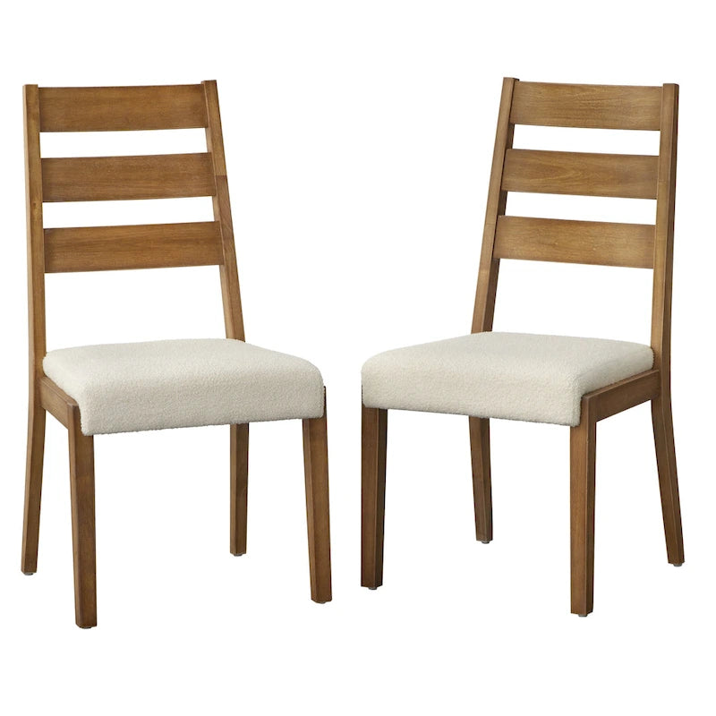 Chaises de salle à manger en bois massif Palmer - Lot de 2