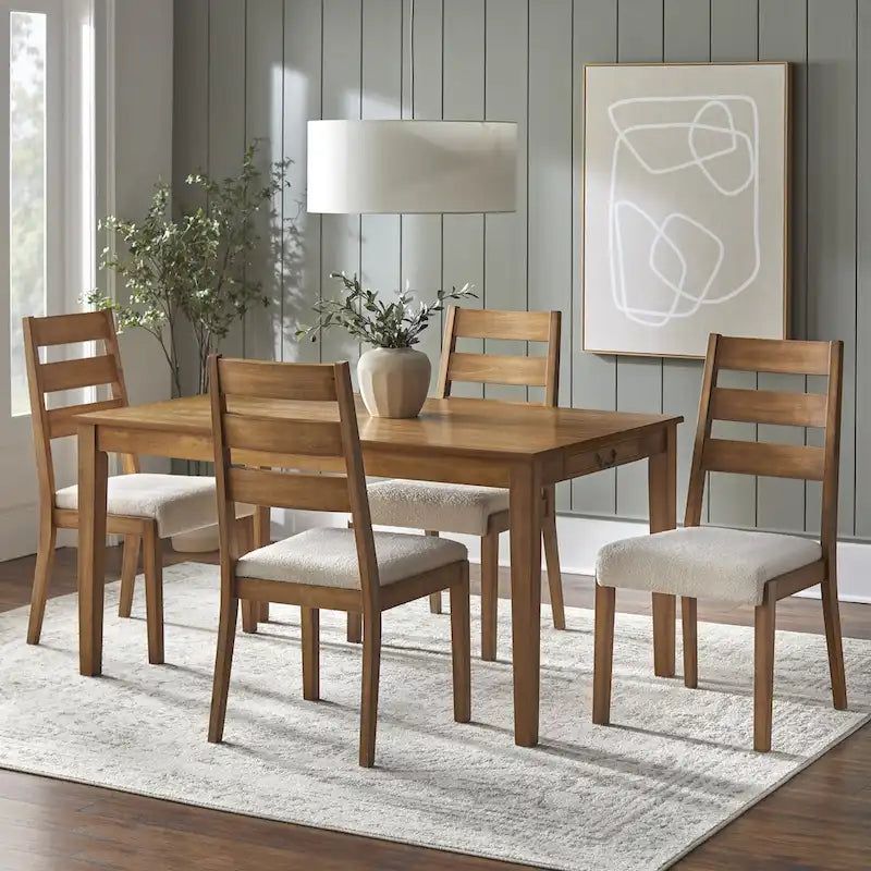 Chaises de salle à manger en bois massif Palmer - Lot de 2