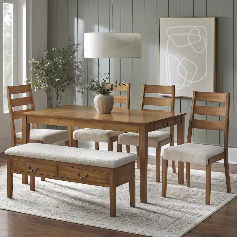 Chaises de salle à manger en bois massif Palmer - Lot de 2