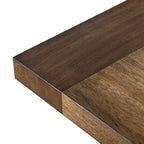 Table à manger Drystan en bois massif brun rustique de 72 pouces
