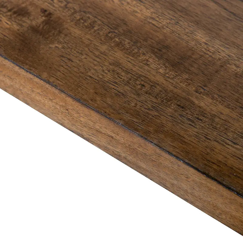 Table à manger Drystan en bois massif brun rustique de 72 pouces