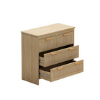 Commode 4 tiroirs en rotin pour chambre, salon, salle à manger, couloirs - Montage facile